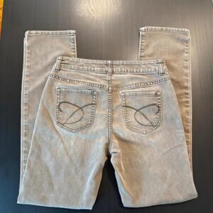 Chicos platinum denim grey ultimate fit slim leg jeans